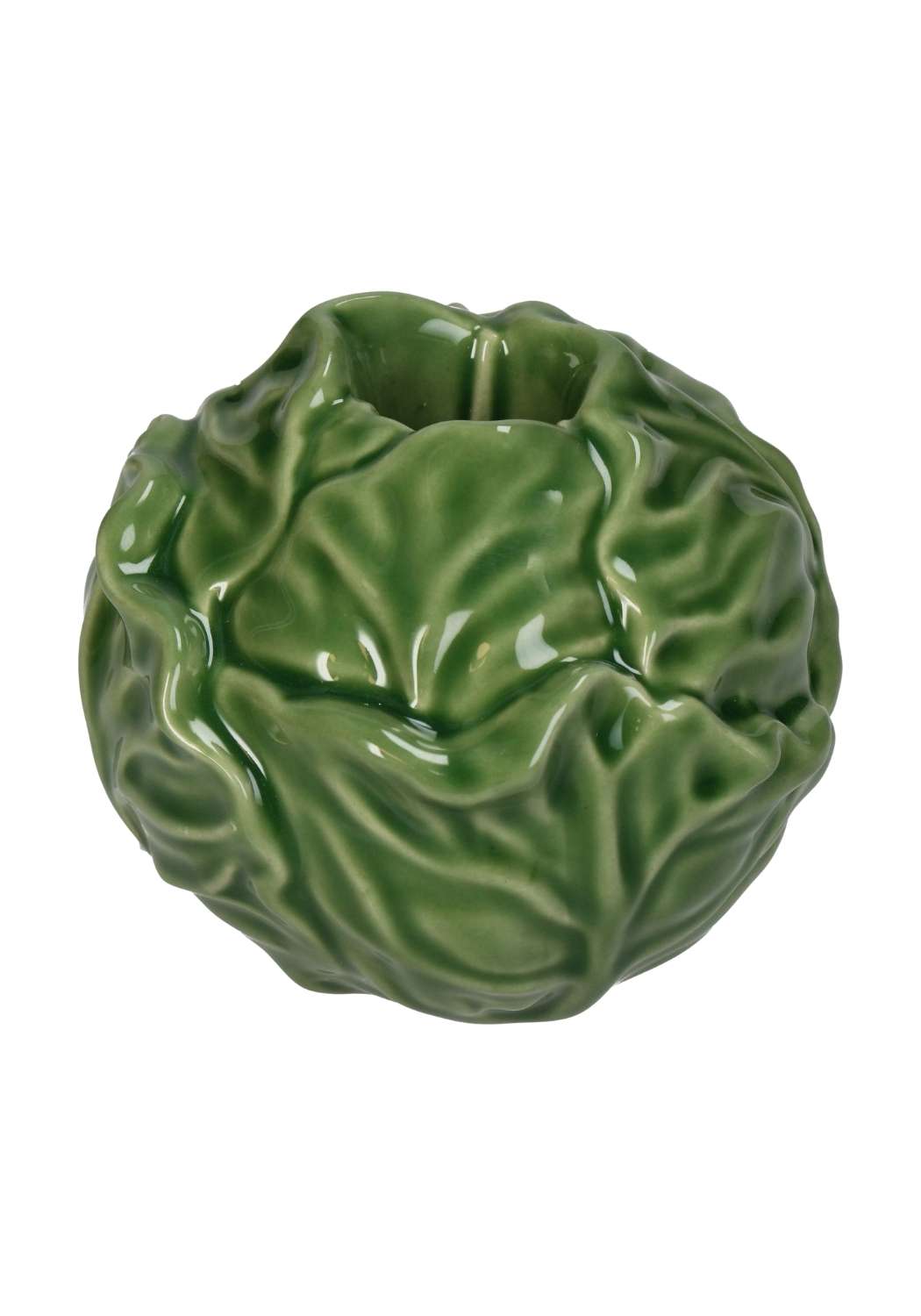 Green Cabbage Candle Holder