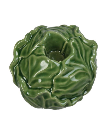 Green Cabbage Candle Holder