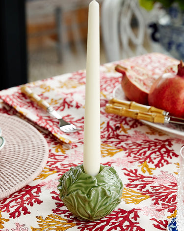 Green Cabbage Candle Holder