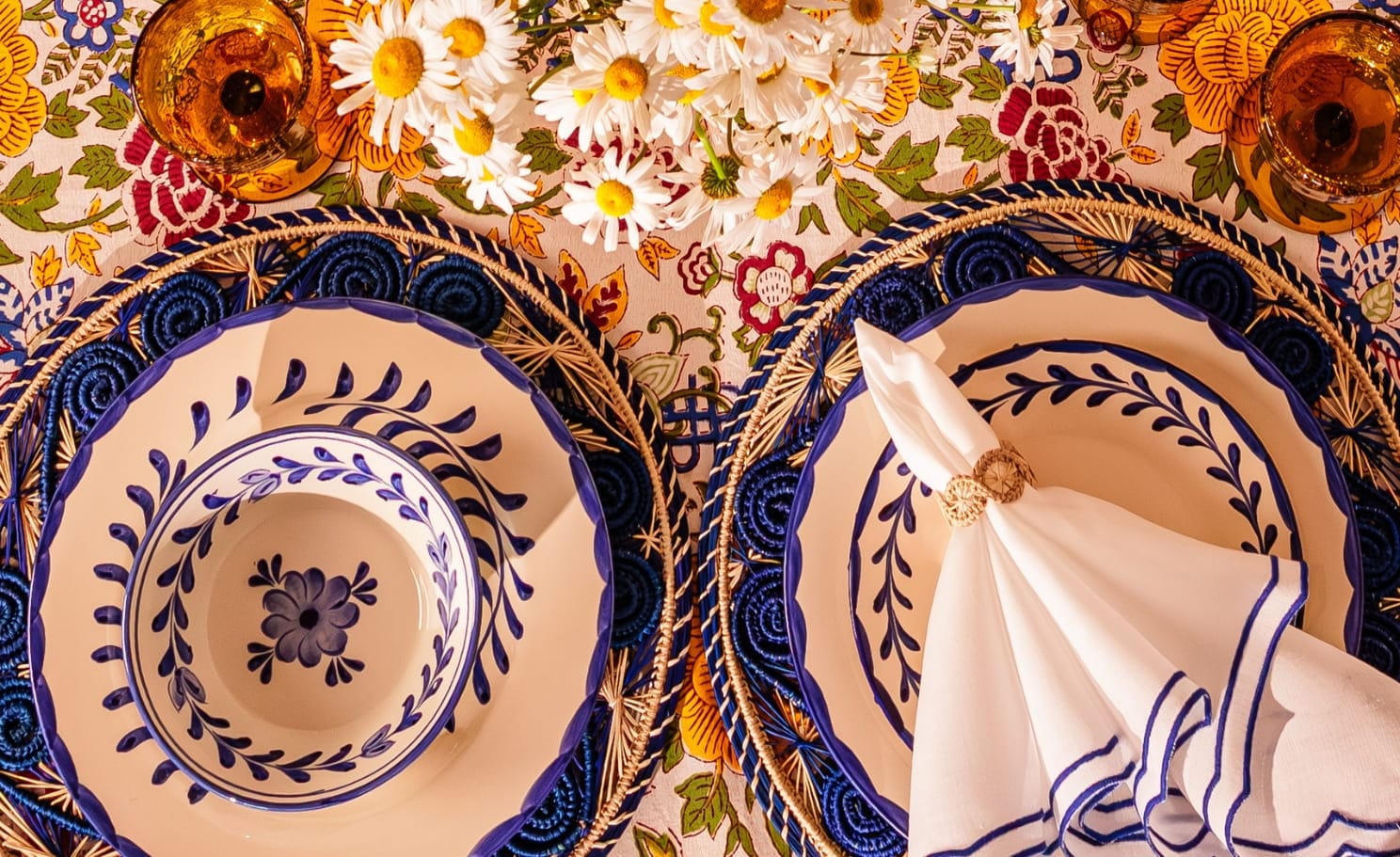 Hibiscus Table Setting