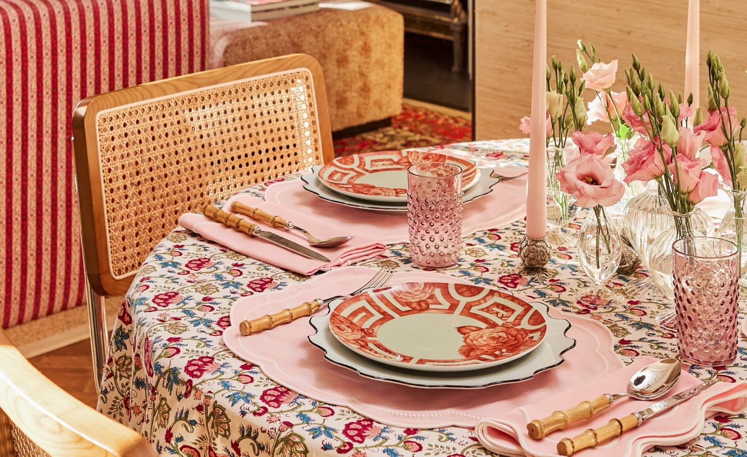 Saffron Table Setting