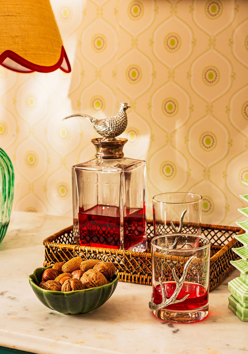 Silver Crest Crystal Decanter