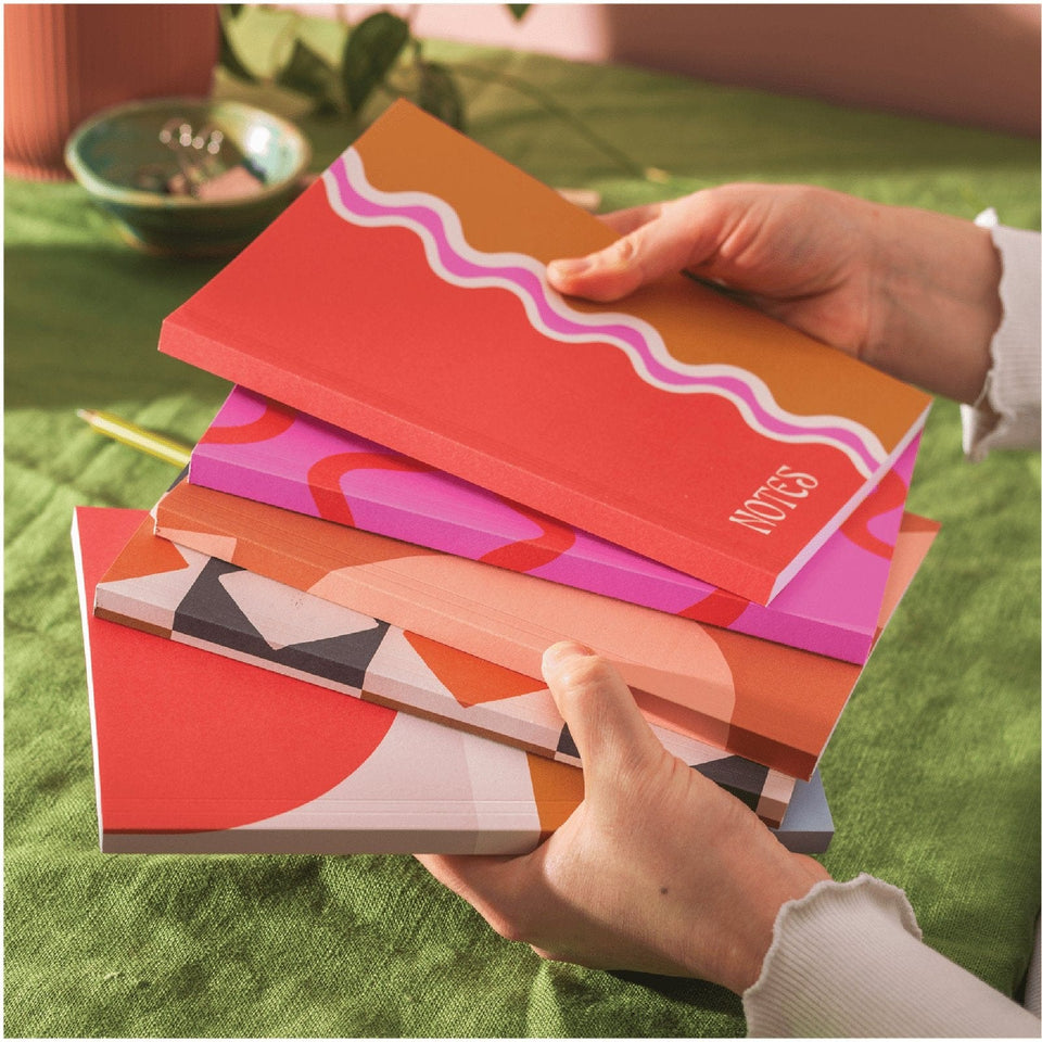 A5 Lay Flat Notebook | Wiggle Wave | Lined - Casa by Josephine Jenno