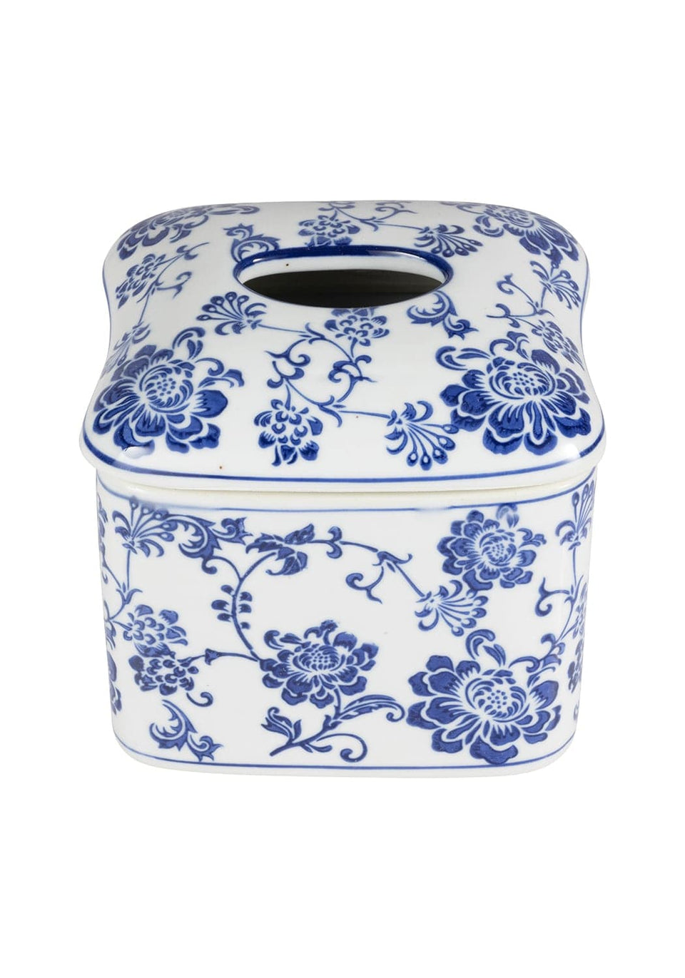 Alice Blue Delft Porcelian Tissue Box - Casa by Josephine Jenno