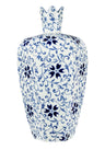 Alice Modern Chinese Blue and White Bottle Delft Vase
