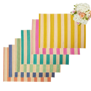 Amalfi Coast Placemats - (Set of 6) – Vibrant Dining, Italian Daydreams - Casa by Josephine Jenno