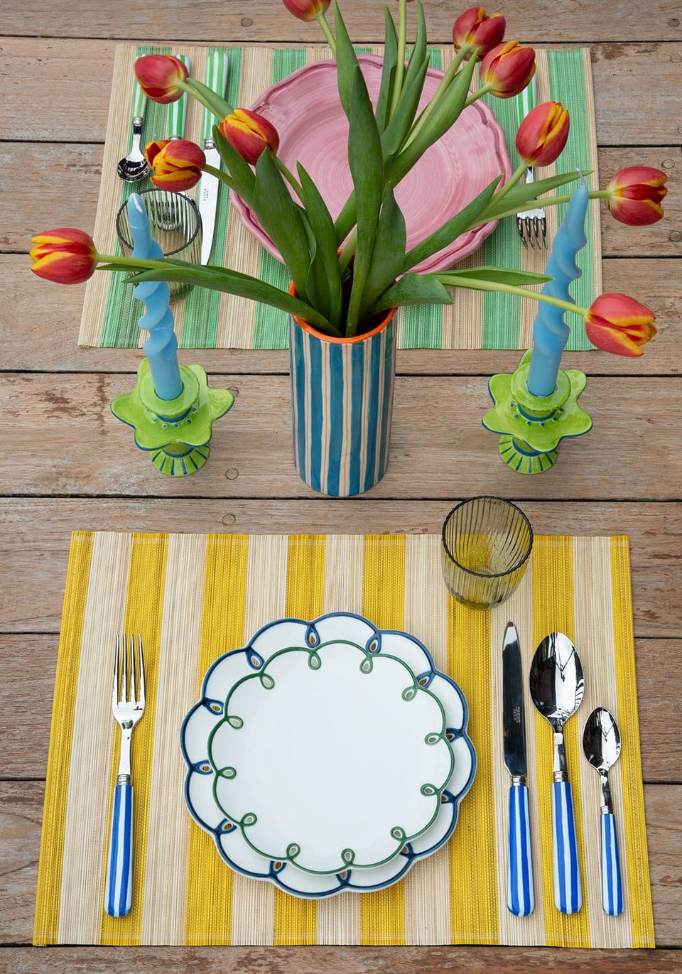 Amalfi Coast Placemats - (Set of 6) – Vibrant Dining, Italian Daydreams - Casa by Josephine Jenno