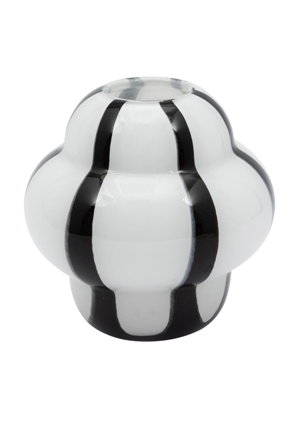Amelia Zebra Black and White Striped Vase - Casa by Josephine Jenno