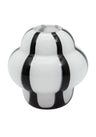 Amelia Zebra Black and White Striped Vase
