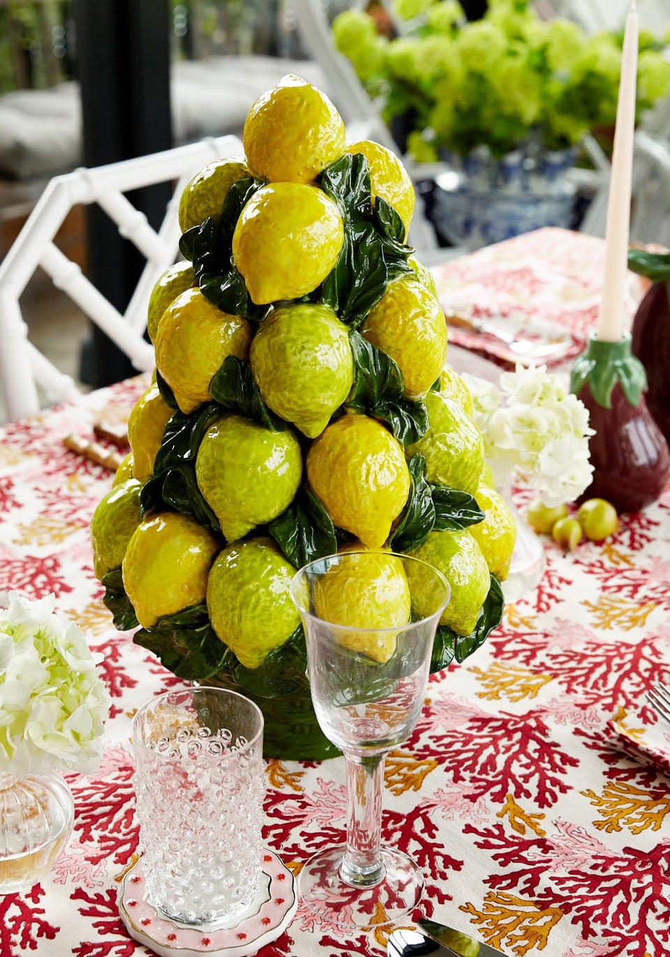 An Italian Mid - Century Ceramic Lemon Basket - Casa by Josephine Jenno
