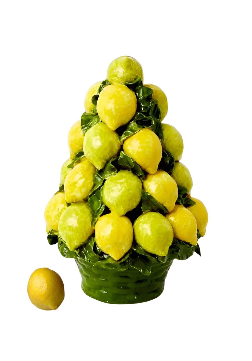 An Italian Mid - Century Ceramic Lemon Basket - Casa by Josephine Jenno