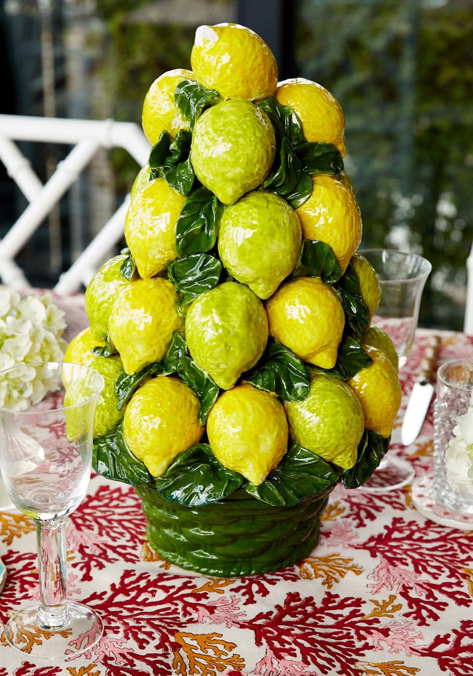 An Italian Mid - Century Ceramic Lemon Basket - Casa by Josephine Jenno