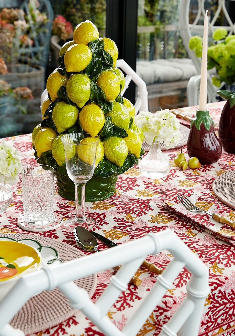 An Italian Mid - Century Ceramic Lemon Basket - Casa by Josephine Jenno