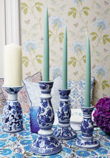 Anna Blue Delft Candle Holder Medium - Set of 2 - Casa by Josephine Jenno