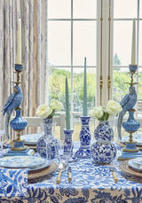 Anna Blue Delft Candle Holder Medium - Set of 2 - Casa by Josephine Jenno