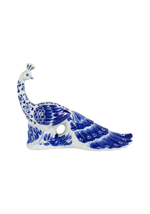 Antoinette Feathered Delft Peacock