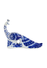 Antoinette Feathered Delft Peacock - Set of 2 - Casa by Josephine Jenno