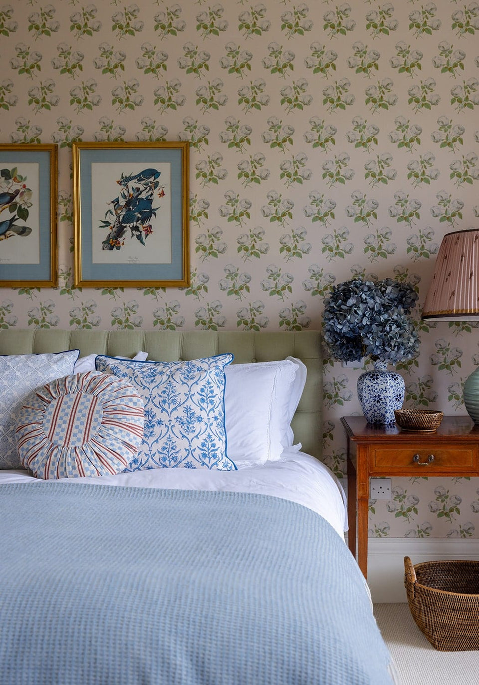 Antonia Sky Lattice Cushion Cover - Casa by Josephine Jenno