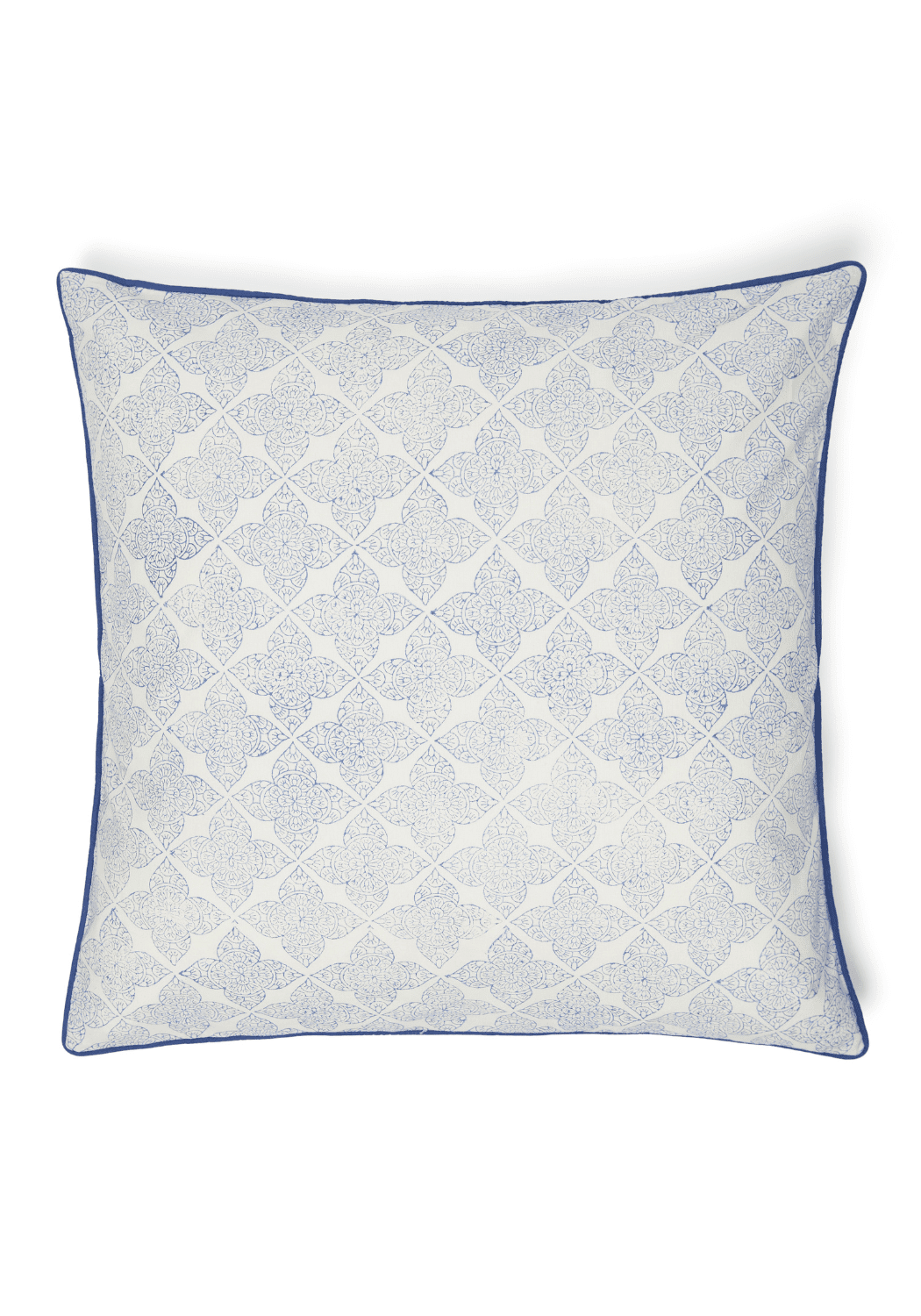 Antonia Sky Lattice Cushion Cover - Casa by Josephine Jenno