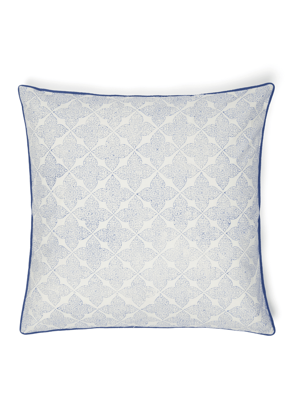 Antonia Sky Lattice Cushion Cover - Casa by Josephine Jenno