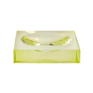 Chelsea Glass Trinket Tray - Yellow/Green