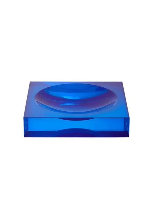 Chelsea Cobalt Glass Trinket Tray - Blue