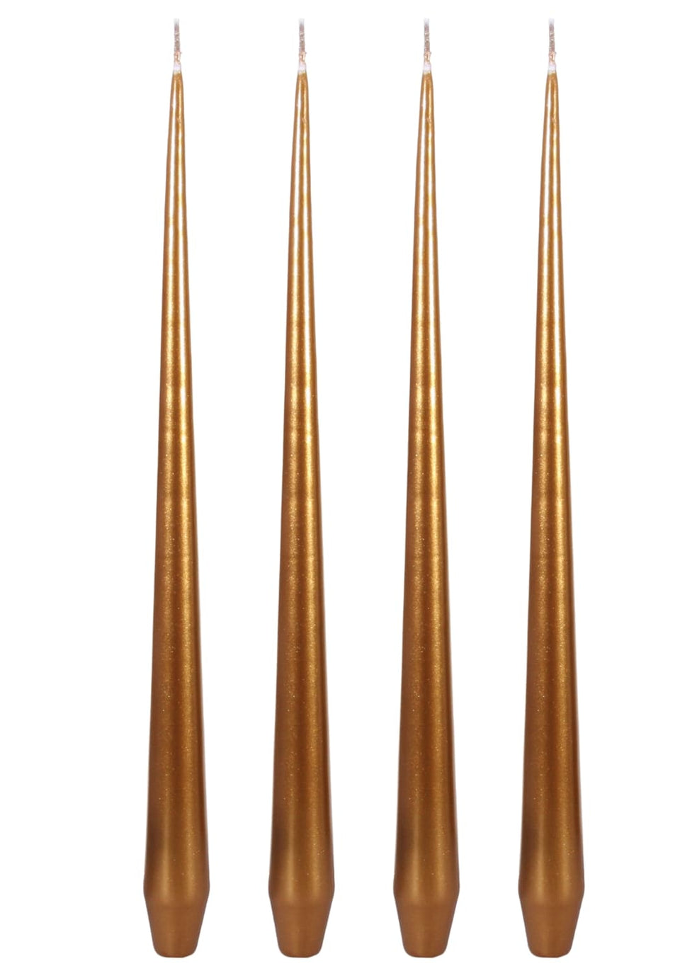 Aurora Small Slender Taper Candles - Gold - Casa by Josephine Jenno