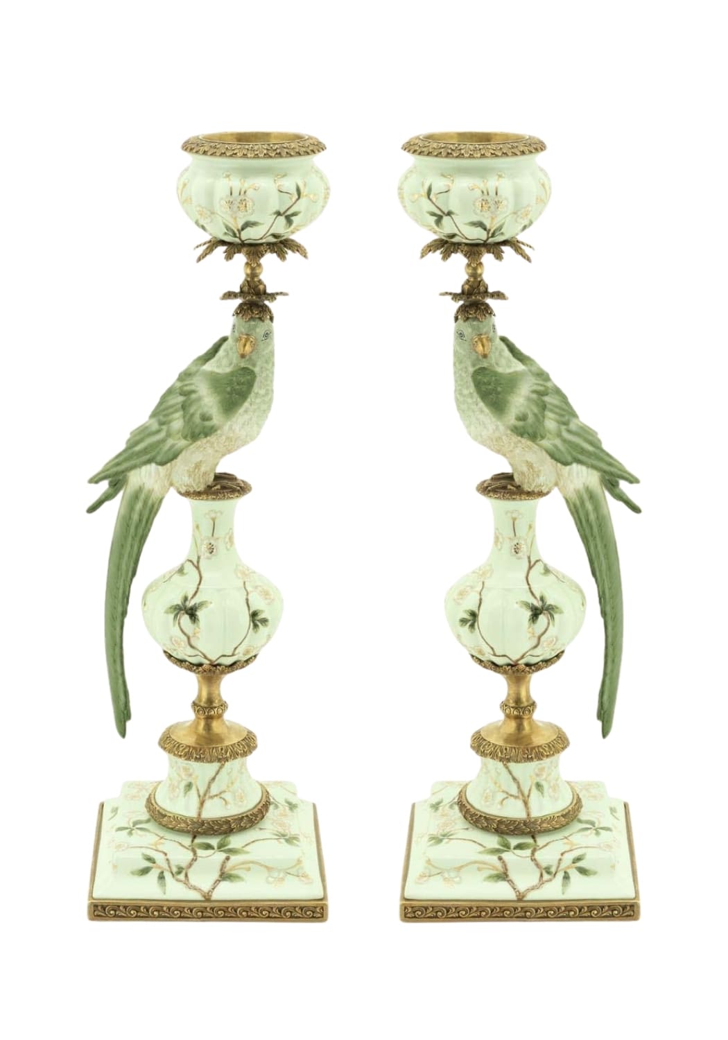 Aurora Songbird Candleholder - A pair