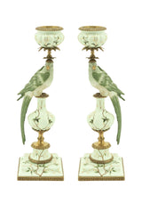 Aurora Songbird Candleholder - A pair