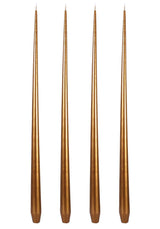 Aurora Tall Slender Taper Candles - Gold - Casa by Josephine Jenno