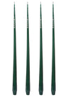 Aurora Tall Slender Taper Candles - Green