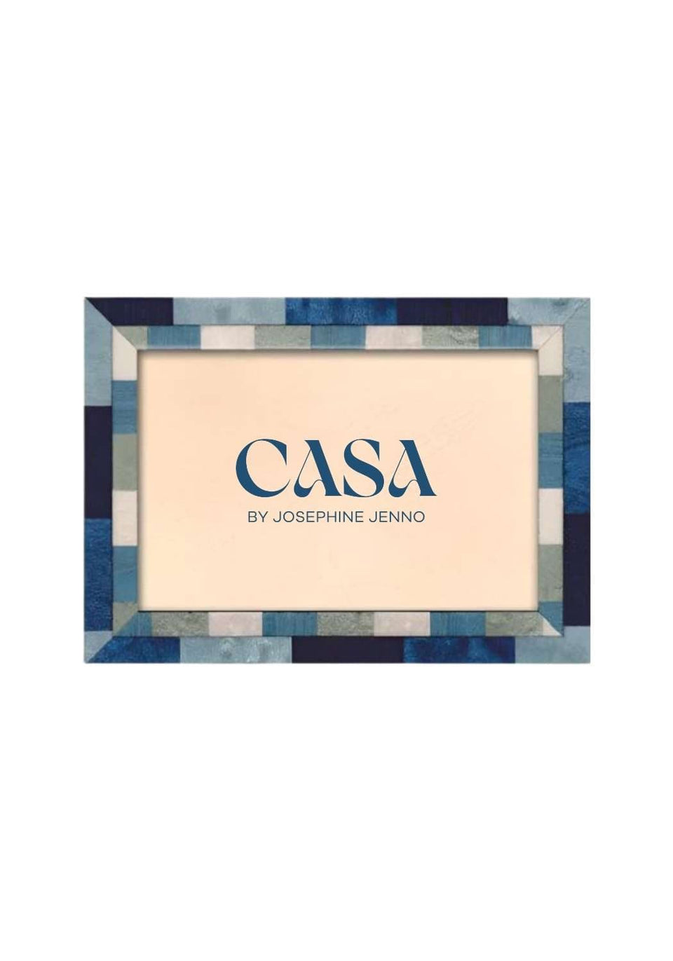 Baby Blue Marquetry Photo Frame 6x4" - Casa by Josephine Jenno