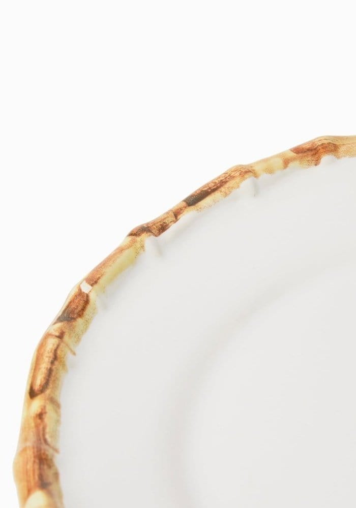 Bamboo Trim Dessert Plates - Set of 6 - Casa by Josephine Jenno