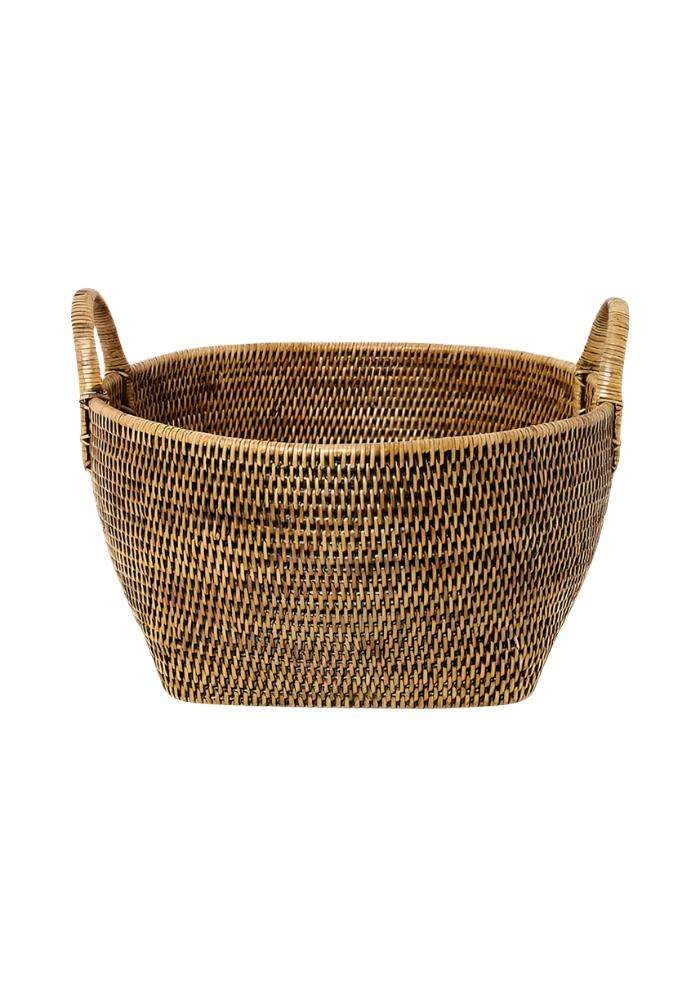 Basket Handy Handwoven Rattan Basket - Brown