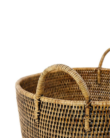 Basket Handy Handwoven Rattan Basket - Brown