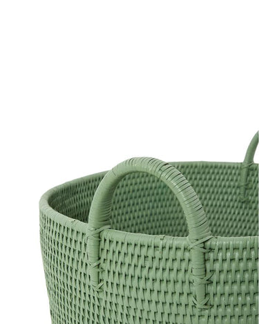 Basket Handy Handwoven Rattan Basket - Green