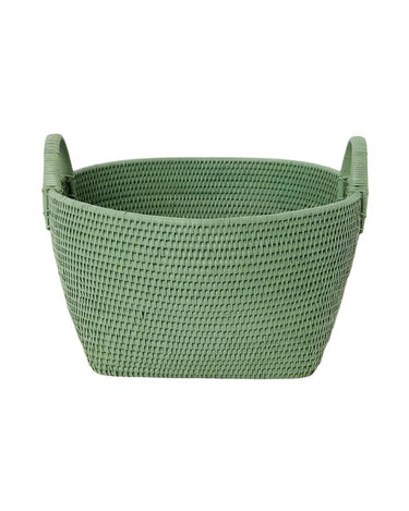 Basket Handy Handwoven Rattan Basket - Green