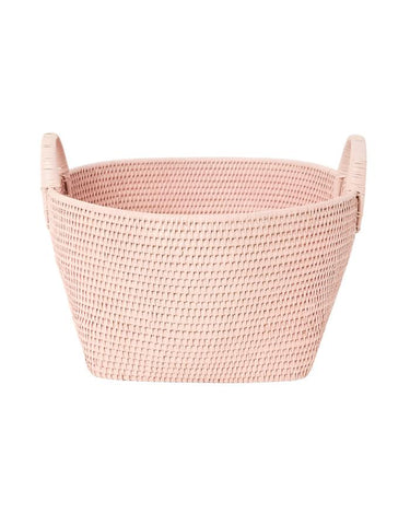 Basket Handy Handwoven Rattan Basket - Pink