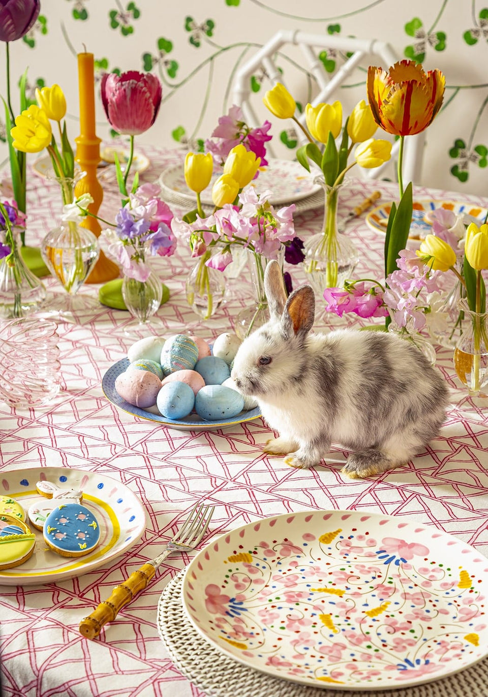 Beatrice Springtime Dinner Plate - Set of 6 Pink - Casa by Josephine Jenno