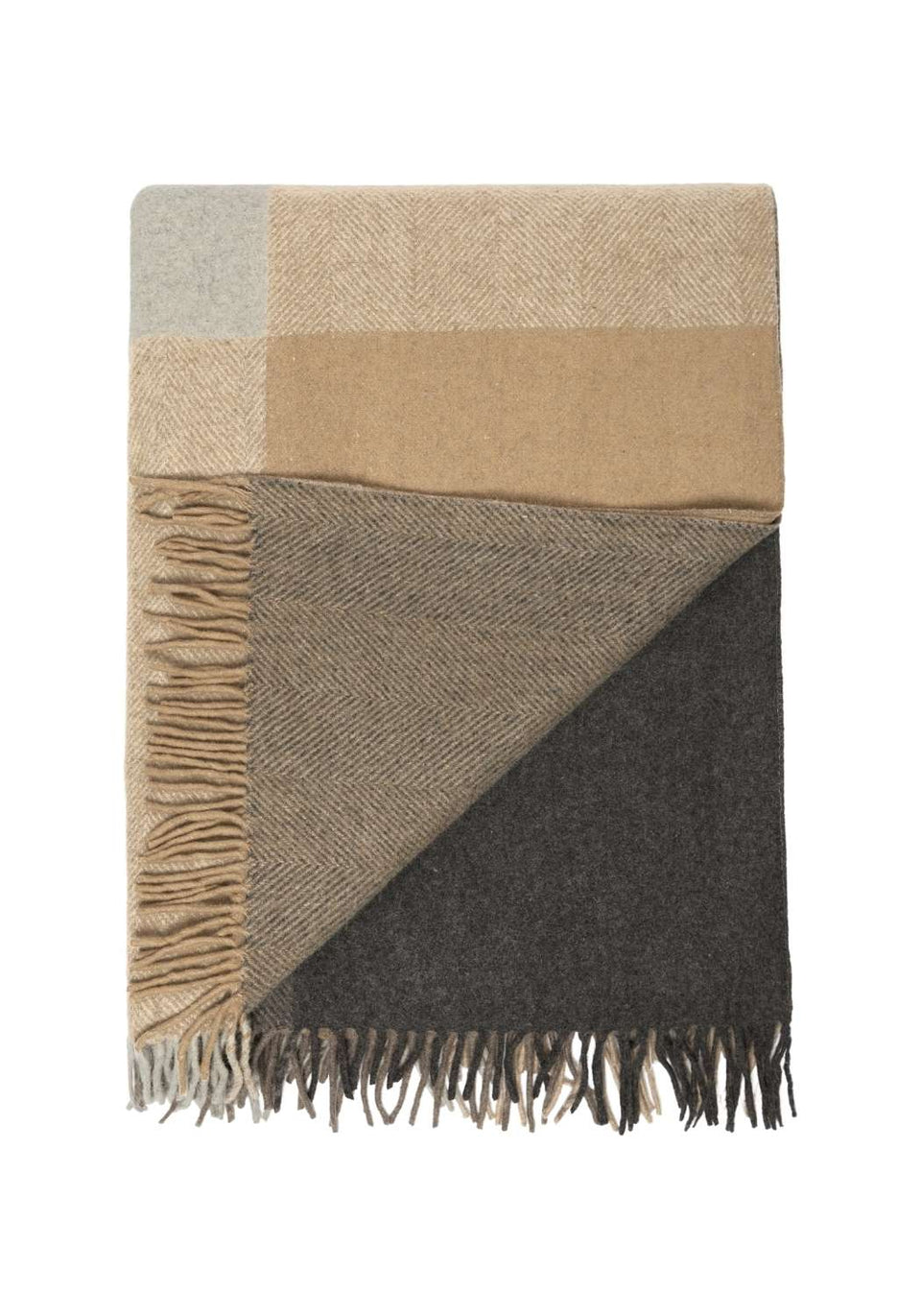 Big Cosy Blanket In Herringbone Block - Casa by Josephine Jenno
