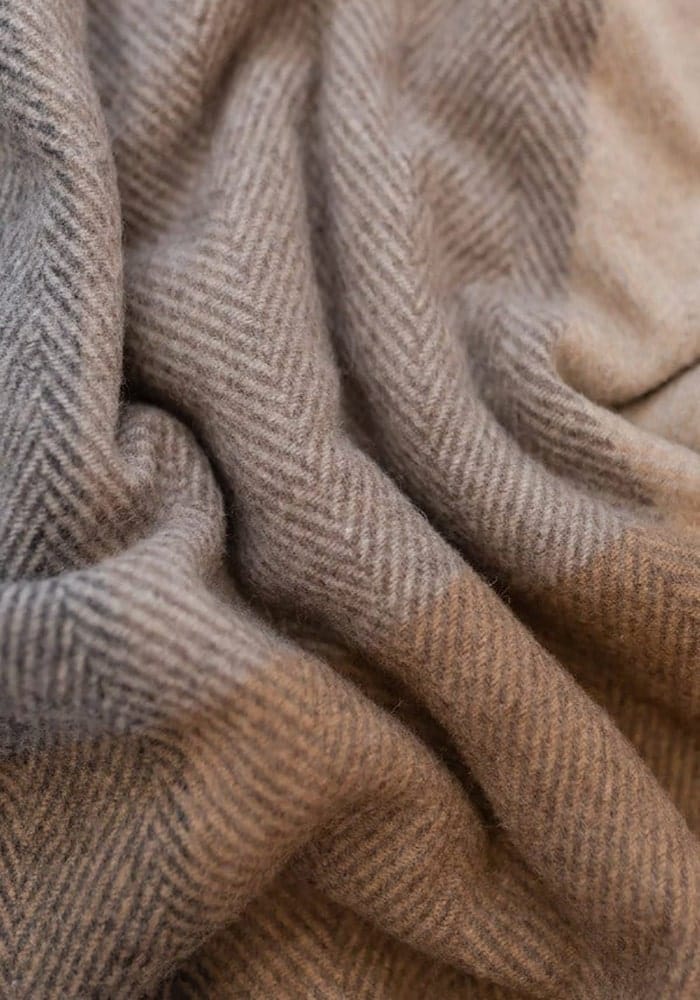 Big Cosy Blanket In Herringbone Block - Casa by Josephine Jenno