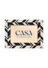 Black and White Marquetry Striped Photo Frame 7x5"