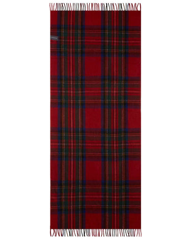 Gorgeous Wool Throw Blanket in Stewart Royal Tartan