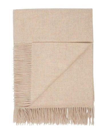 Soft Lambswool Tan Blanket