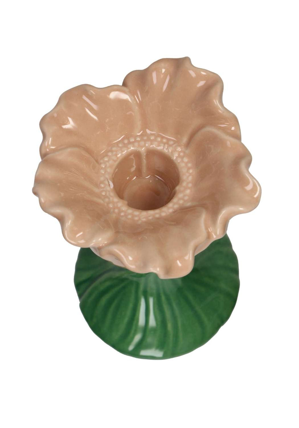 Blossom Glow Peach Porcelain Candleholder - Casa by Josephine Jenno