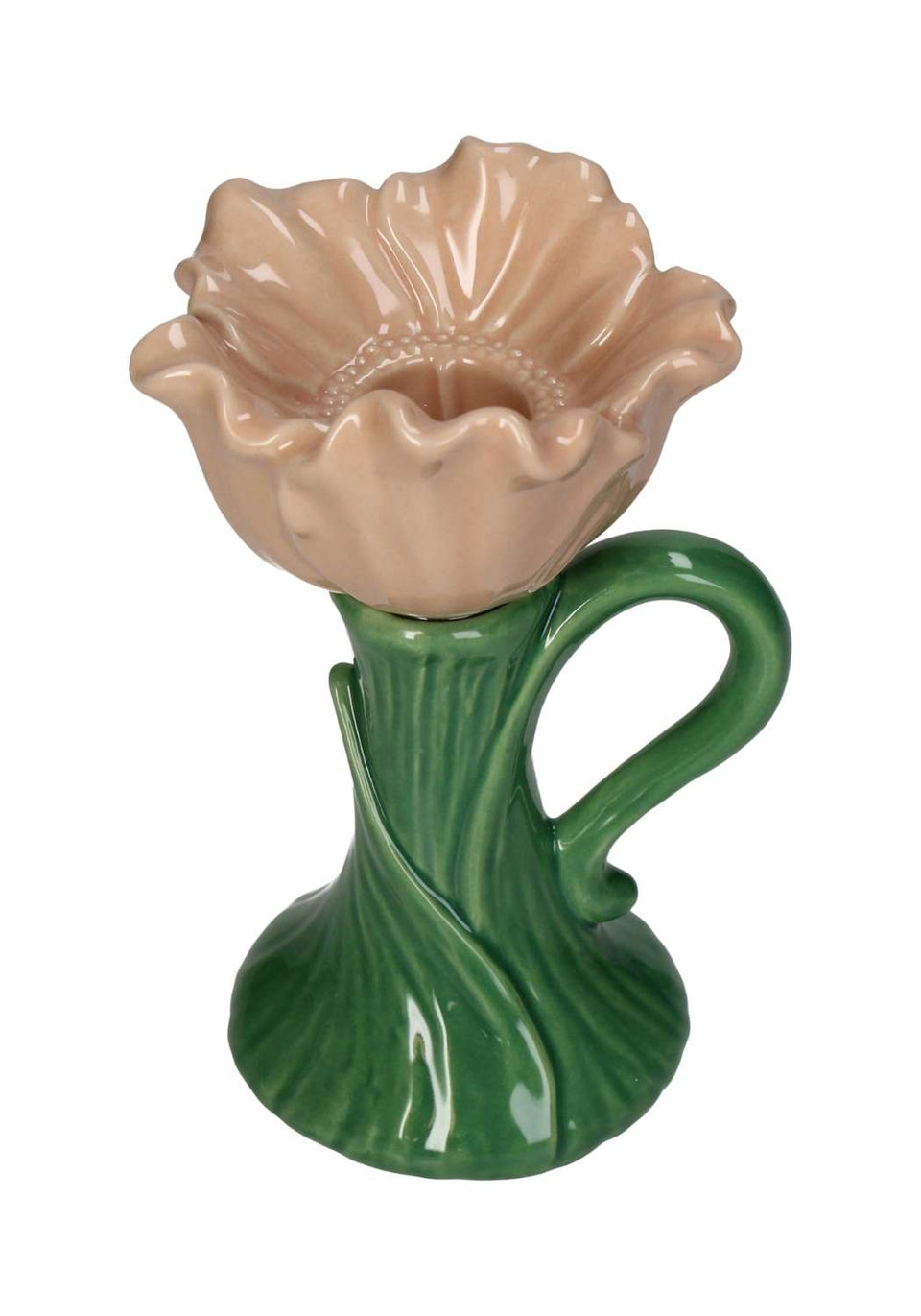 Blossom Glow Peach Porcelain Candleholder - Casa by Josephine Jenno