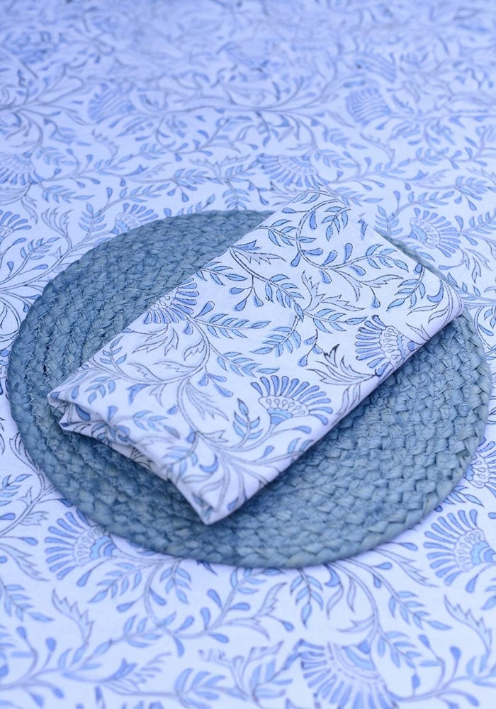 Blue Fan Napkin - Casa by Josephine Jenno