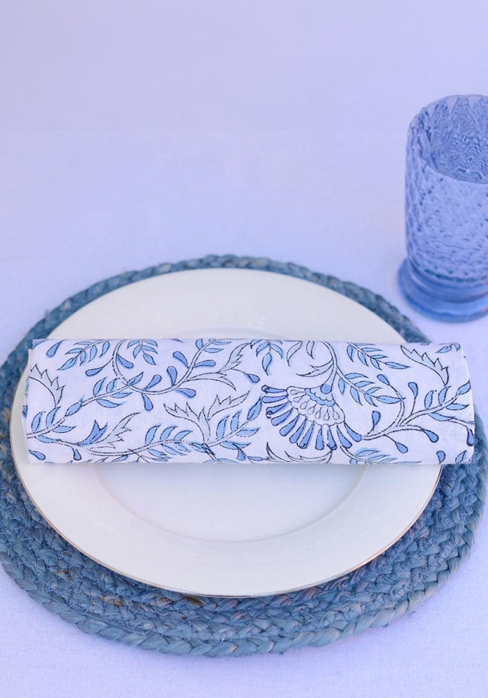 Blue Fan Napkin - Casa by Josephine Jenno