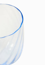 Blue Swirl Tumbler Luxury Glassware set of 6 - Casa by Josephine Jenno