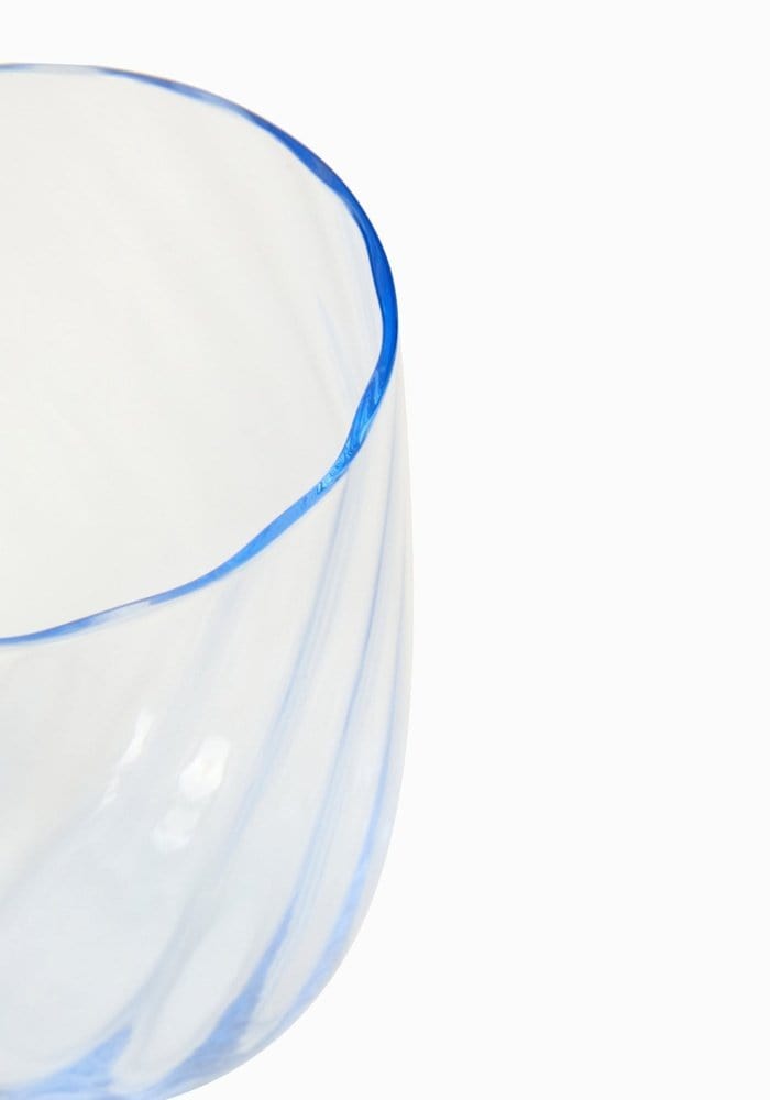 Blue Swirl Tumbler Luxury Glassware set of 6 - Casa by Josephine Jenno